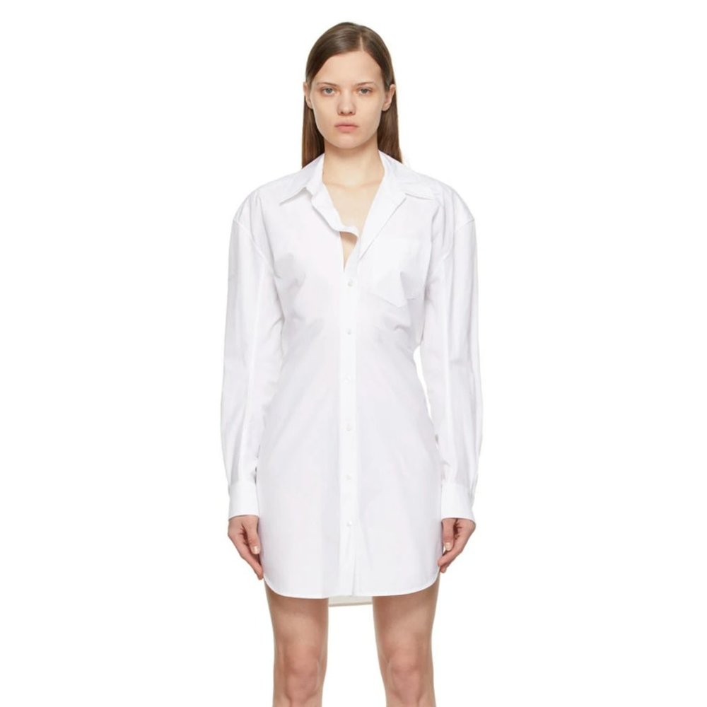Alexander Wang - White Detached Collar Shirt Dress